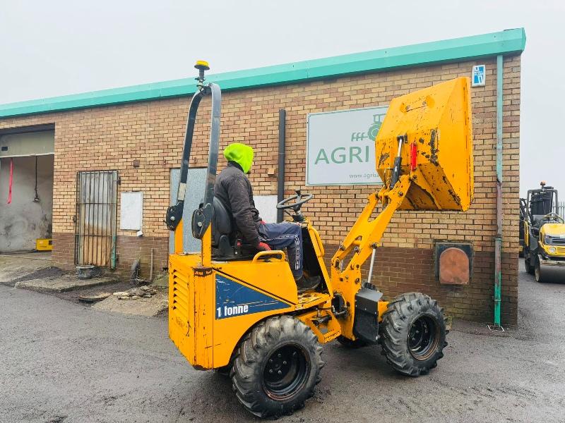 THWAITES 1 TONNE HIGH TIP DUMPER*YEAR 2017*1381 HOURS*VIDEO*