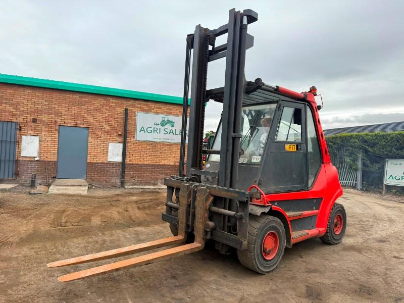 LINDE H70D FORKLIFT*C/W FORK POSITIONER*VIDEO*
