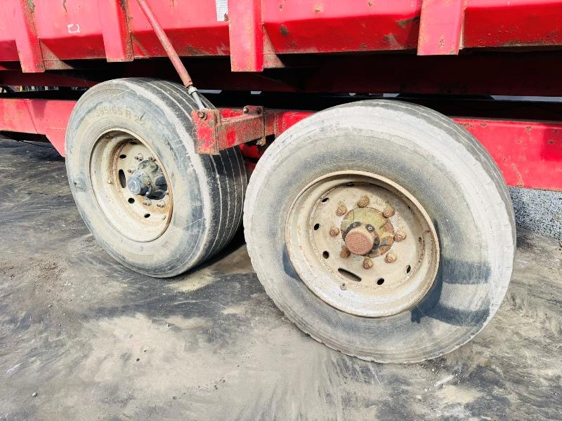 TRIFFITT 10 TONNE HYDRAULIC TIPPING TRAILER*C/W REAR BACKDOOR AND SHOOT*VIDEO*
