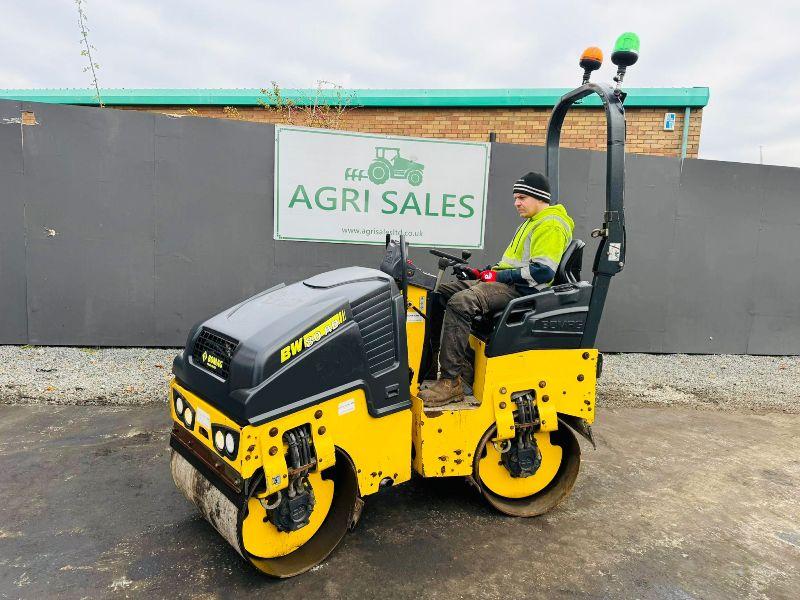 BOMAG BW 80AD-5 TANDEM ROLLER*YEAR 2014*C/W KUBOTA ENGINE*VIDEO*