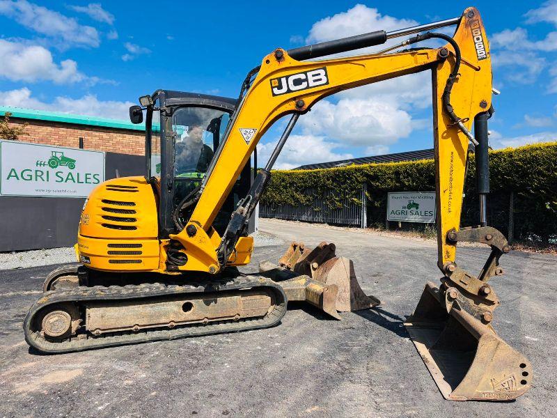 JCB 8065 EXCAVATOR*C/W 3 BUCKETS*READING 3578 HOURS*VIDEO*