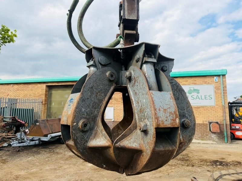 HITACHI EX75UR EXCAVATOR*C/W 5 TINE SCRAP GRAB*VIDEO*