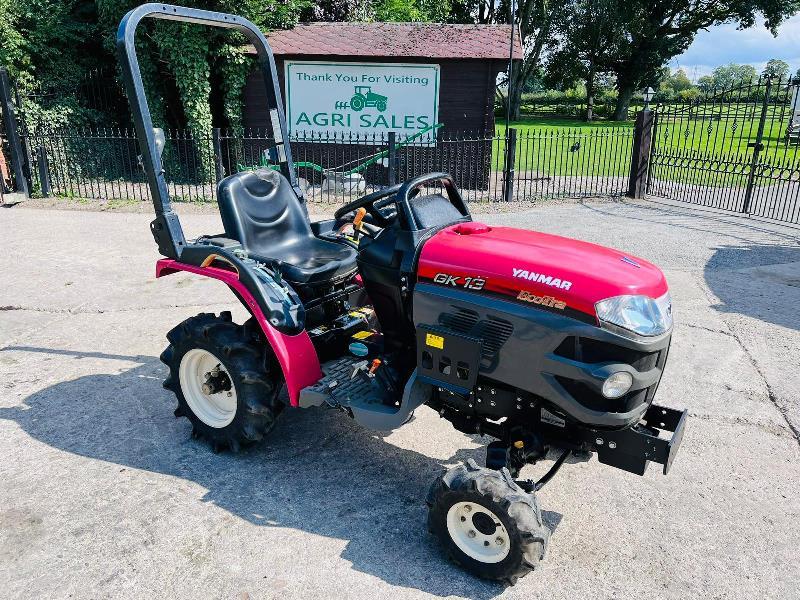 YANMAR GK13 4WD COMPACT TRACTOR *1451 HOURS* C/W ROLE BAR *VIDEO*