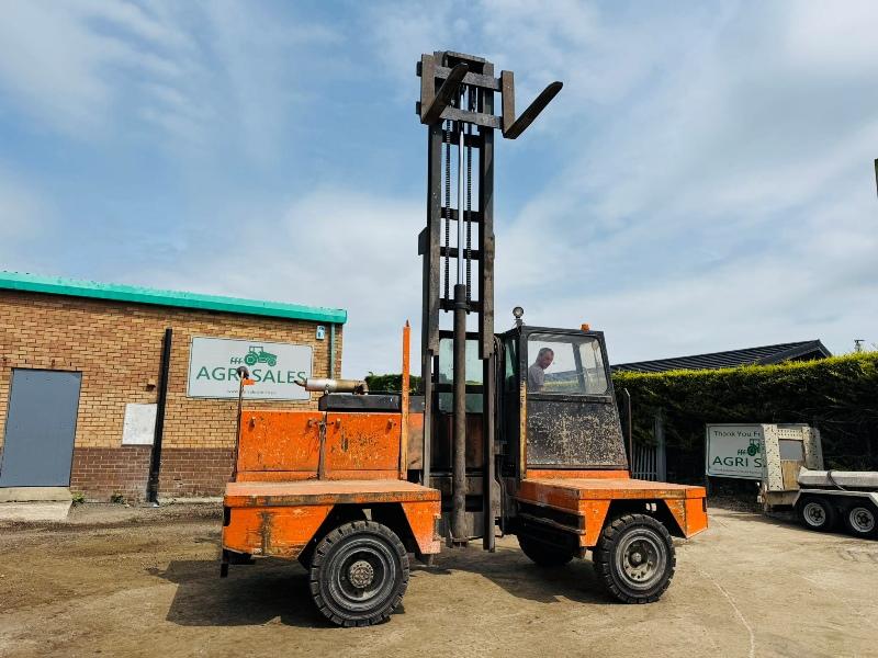 BOSS 556 HH SIDE LOADING FORK LIFT*C/W PALLET TINES*VIDEO*