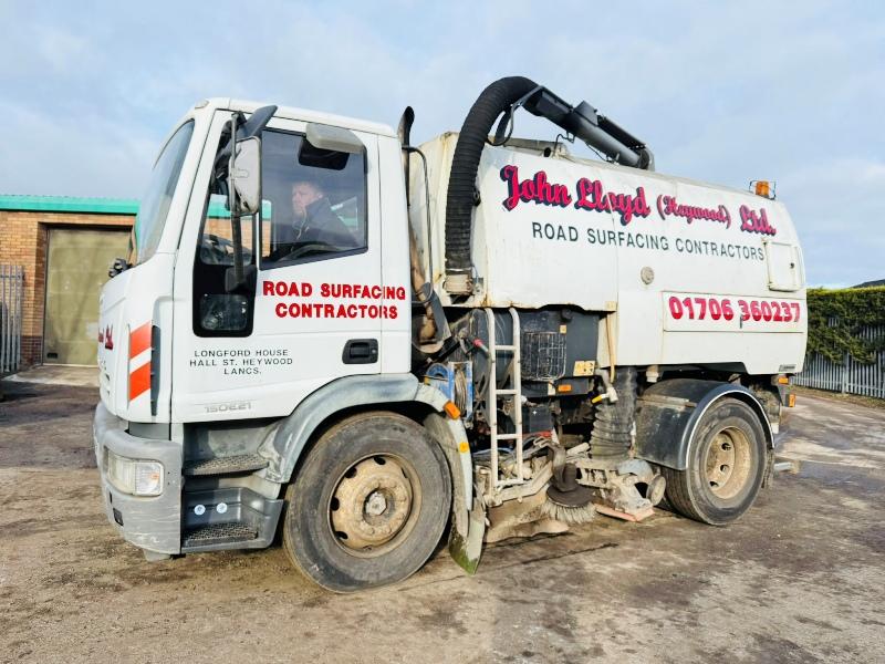 IVECO ML150E21K ROAD SWEEPER LORRY*VIDEO*