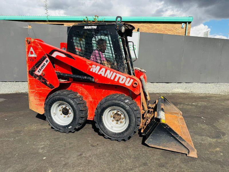 MANITOU 1500R SKIDSTEER*C/W BUCKET*YEAR 2021*NEW TYRES*2382 HOURS*VIDEO*