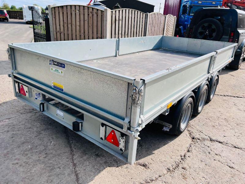 IFOR WILLIAMS TRI-AXLE DROP SIDE TRAILER * YEAR 2022 * C/W LED LIGHTS *VIDEO*