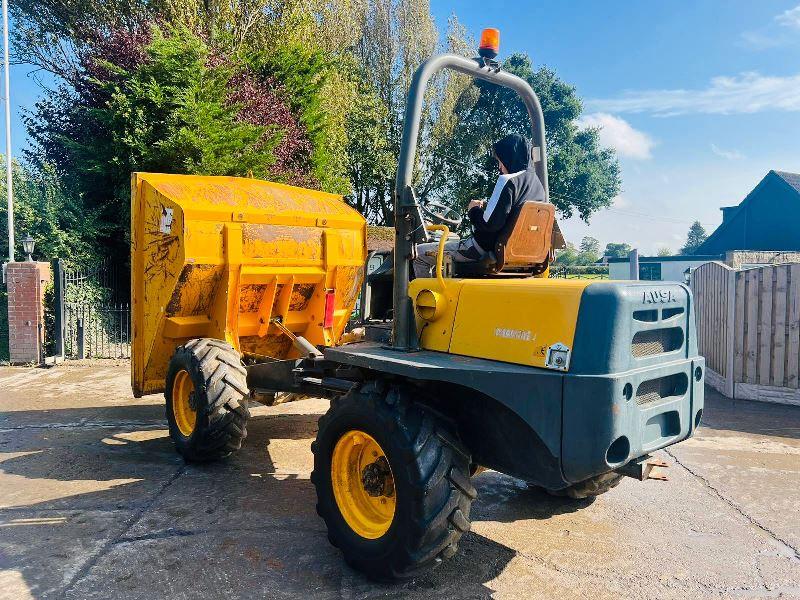 AUSA D600AP 4WD DUMPER * 1829 HOURS * C/W ROLE BAR & KUBOTA ENGINE 