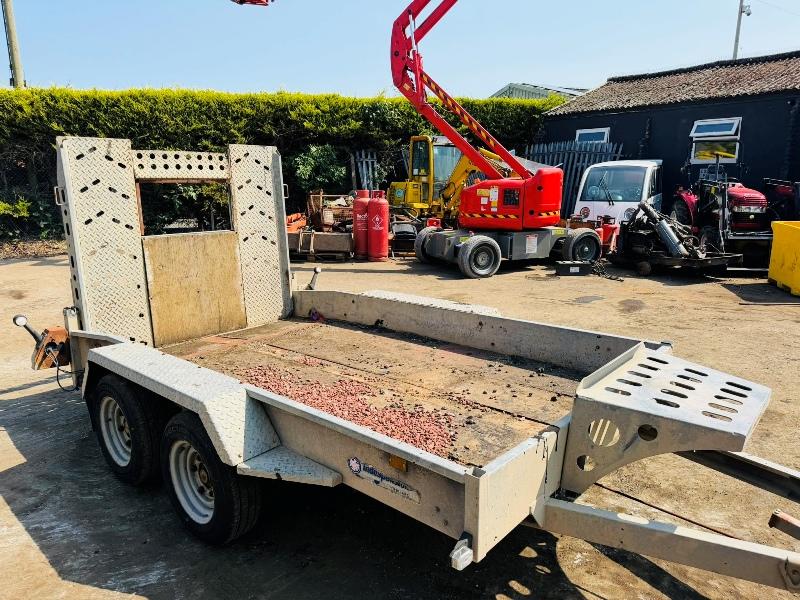 TWIN AXLE INDESPENSION TRAILER*C/W DROP DOWN RAMPS*VIDEO*