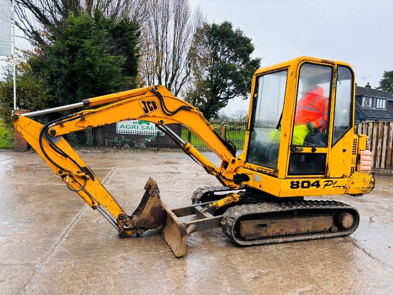 JCB 804 PLUS TRACKED EXCAVATOR *3619 HOURS* C/W RUBBER TRACKS *VIDEO*