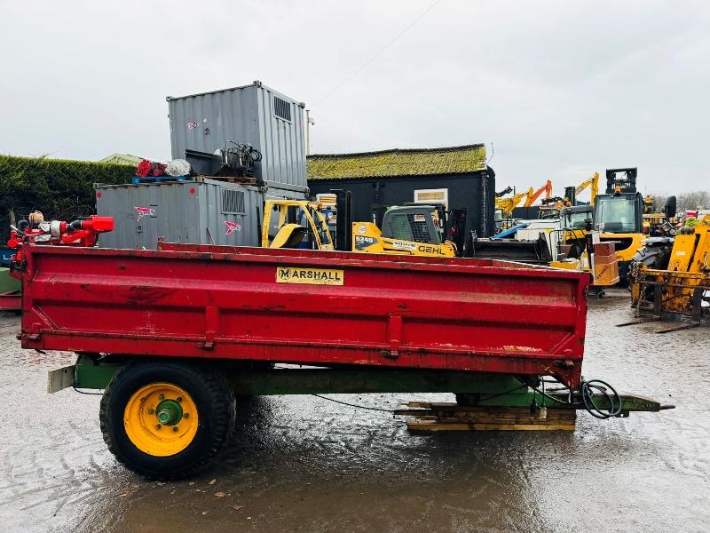 MARSHALL S4 TIPPING TRAILER*C/W DROP DOWN SIDES*VIDEO*