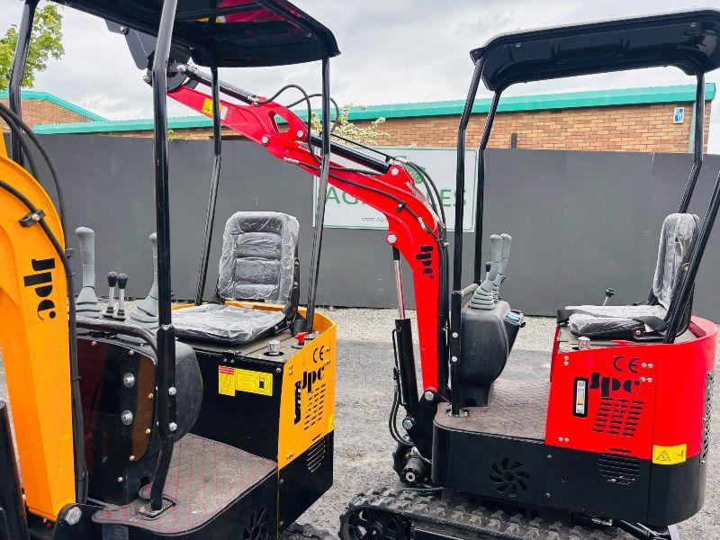 *NEW UNUSED* JPC KV12 TRACKED MINI EXCAVATOR*CHOICE OF 4*C/W BUCKET*VIDEO*