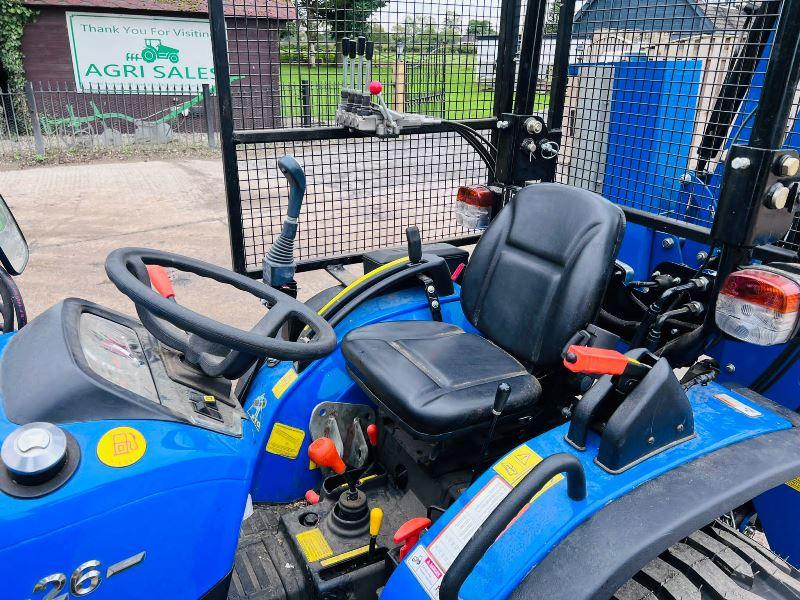 SONALIKA T2A 4WD TRACTOR *ONLY 26 HOURS* C/W LOADER, BUCKET & FLAIL CUTTER *VIDEO*