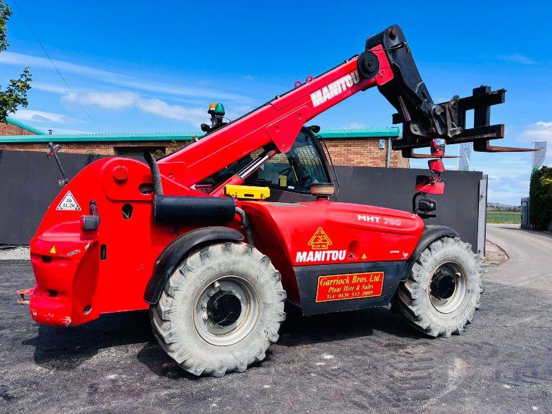 MANITOU MHT780 TELEHANDLER*C/W TINES*YEAR 2015* 5925 HOURS*VIDEO*