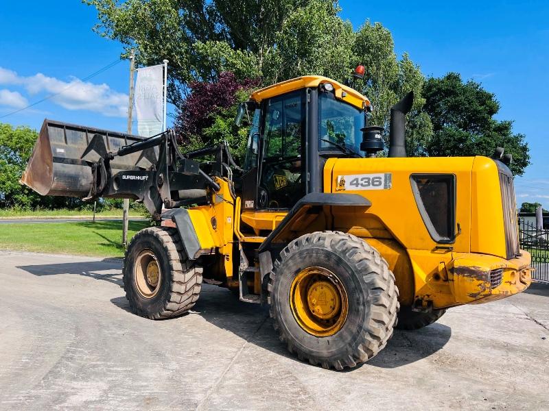 JCB 436EHT 4WD WASTE MASTER LOADING SHOVEL C/W BUCKET *VIDEO*
