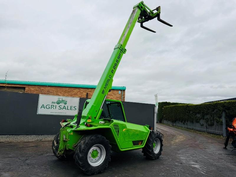 MERLO P26.6SPT TELEHANDLER*C/W PALLET TINES*VIDEO*
