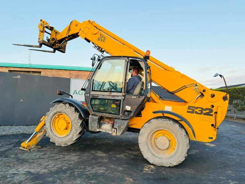 JCB 530-120 TELEHANDLER*C/W JACK LEGS*VIDEO*