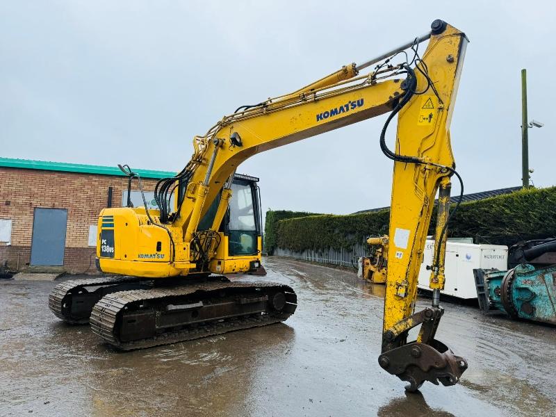 KOMATSU PC138US-8 EXCAVATOR*C/W QUICK HITCH*VIDEO*