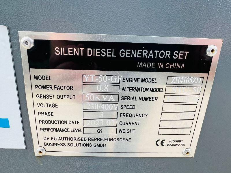 BRAND NEW KAWAKENI 50KVA SILENT RUN GENERATOR *YEAR 2023* 