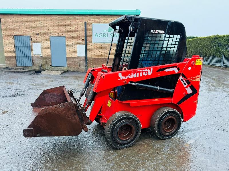 MANITOU 850R SKIDSTEER*C/W BUCKET*ONLY 640 HOURS*YEAR 2022*VIDEO*