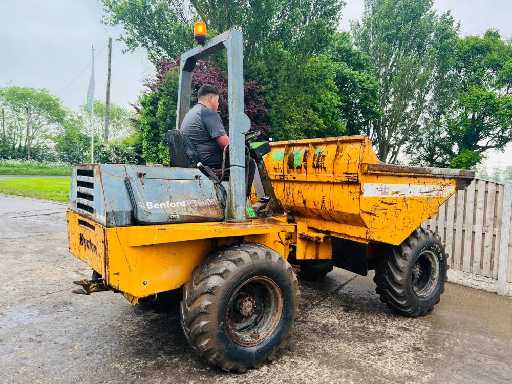 BENFORD 6000 4WD DUMPER C/W ROLE BAR & PERKINS ENGINE *VIDEO*