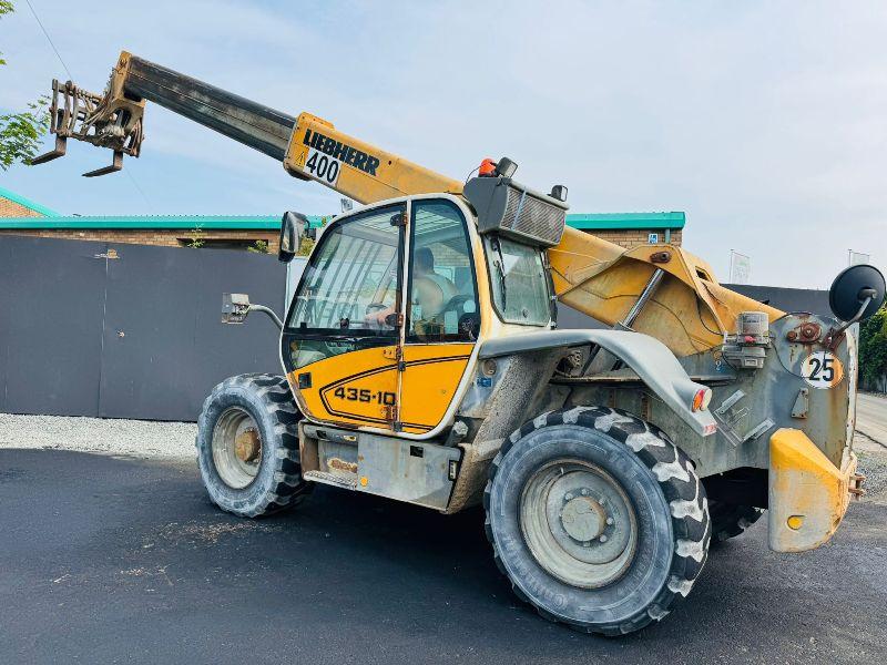LIEBHERR 435-10 TURBO TELEHANDLER*C/W PALLET TINES*VIDEO*