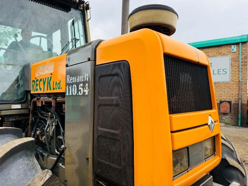 RENAULT 4WD 110.54 TRACTOR*C/W REAR PTO*VIDEO*
