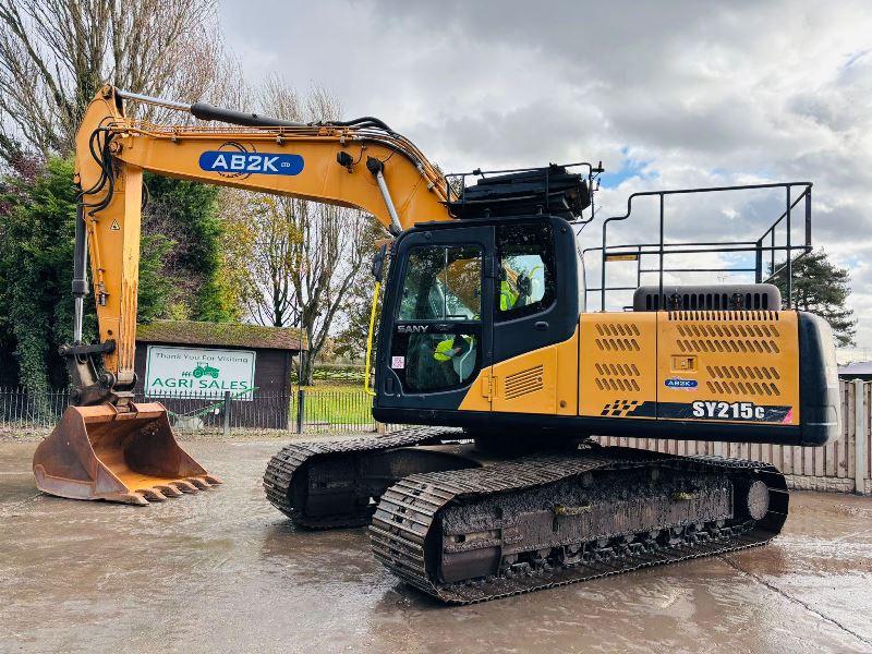 SANY SY215C TRACKED EXCAVATOR *YEAR 2017* C/W QUICK HITCH & BUCKET *VIDEO*