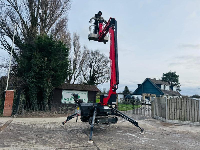 PLATFORM SPIDER 1380 TRACKED MAN LIFT *YEAR 2016* C/W TWIN AXLE PLANT TRAILER *VIDEO*