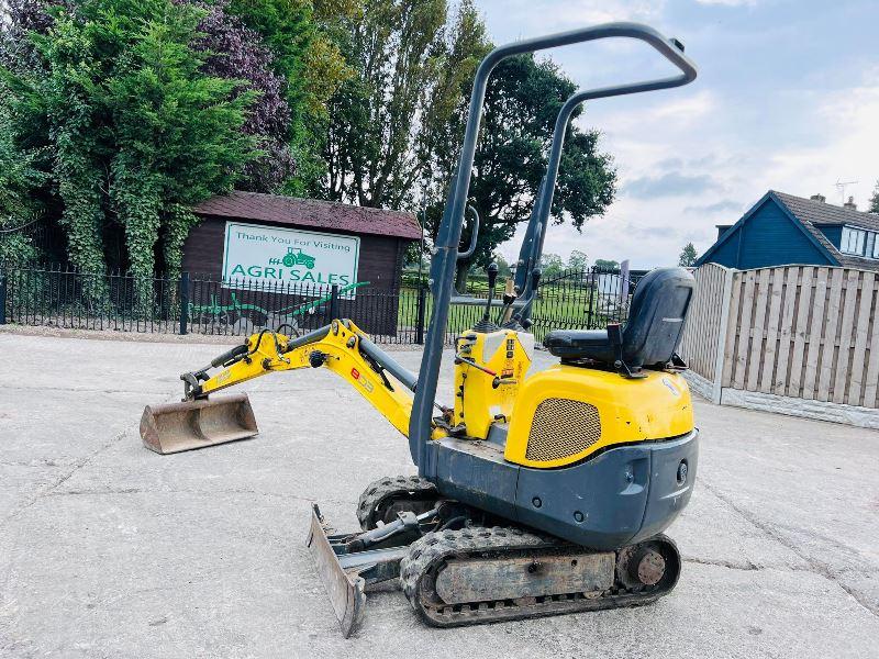 WACKER NEUSON 803 EXCAVATOR *YEAR 2017 , 2838 HOURS* C/W ROLE BAR *VIDEO*