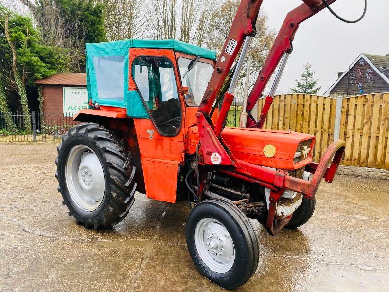MASSEY FERGUSON 135 TRACTOR C/W LAMBOURN CAB , QUICKE 2030 FRONT LOADER