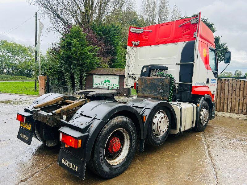 RENAULT 420DCI 6X2 TRACTOR UNIT C/W BIG HUB REDUCTION & MANUAL GEAR BOX *VIDEO*