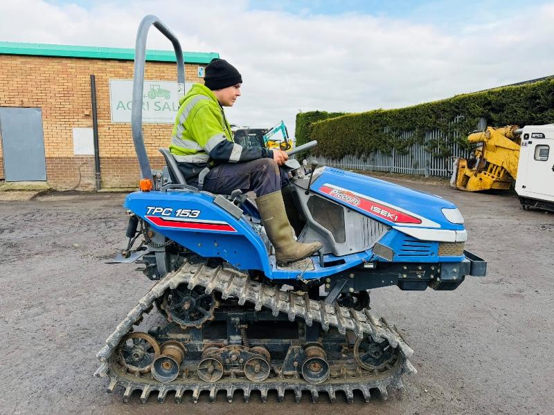 ISEKI TPC153 TRACKED COMPACT TRACTOR*ONLY 634 HOURS*VIDEO*