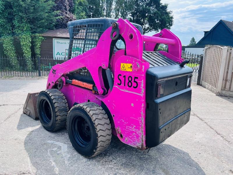 BOBCAT S185 4WD SKIDSTEER *YEAR 2009 HIGH LIFT* C/W BUCKET *VIDEO*