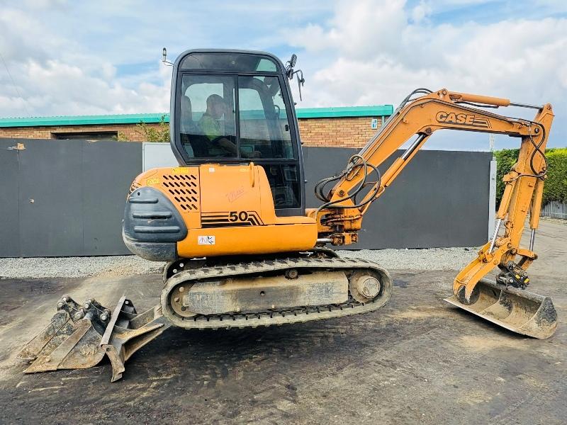 CASE 50 EXCAVATOR*C/W HYDRAULIC THUMB*VIDEO*