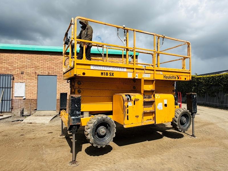 HAULOTTE H18SX 4WD SCISSOR LIFT*2514 HOURS*YEAR 2015*VIDEO*
