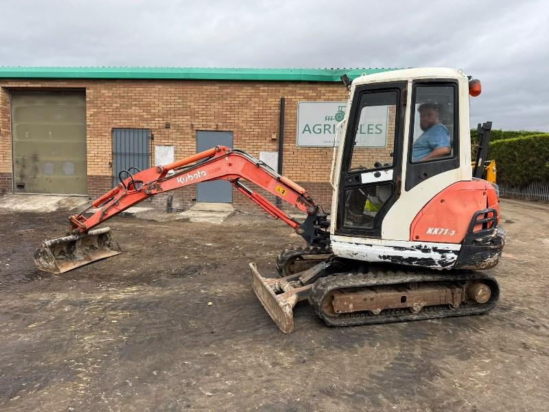 KUBOTA KX71-3 MINI DIGGER*C/W BUCKET*VIDEO*