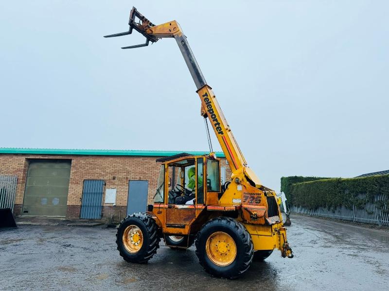 SANDERSON 726 TELEHANDLER*AG SPEC*C/W PALLET TINES*VIDEO*