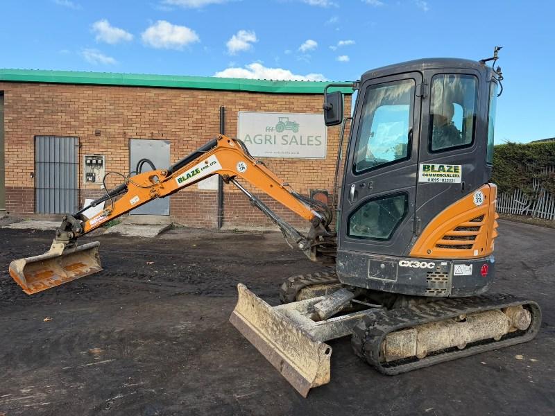 CASE CX30C MINI EXCAVATOR*YEAR 2018*4986 HOURS*VIDEO*