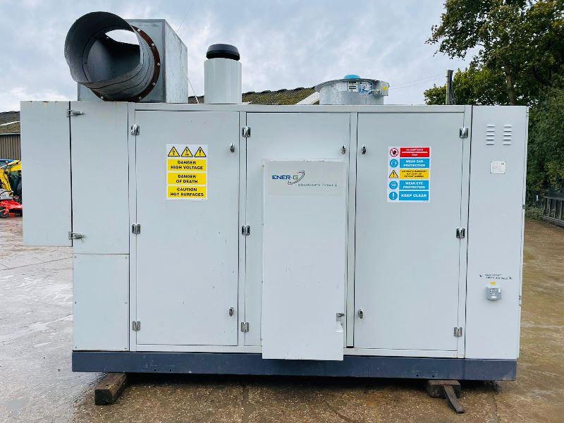 STAMFORD 125KVA 3 PHASE GENERATOR *YEAR 2009* C/W MAN E0836 E302 GAS ENGINE *VIDEO*