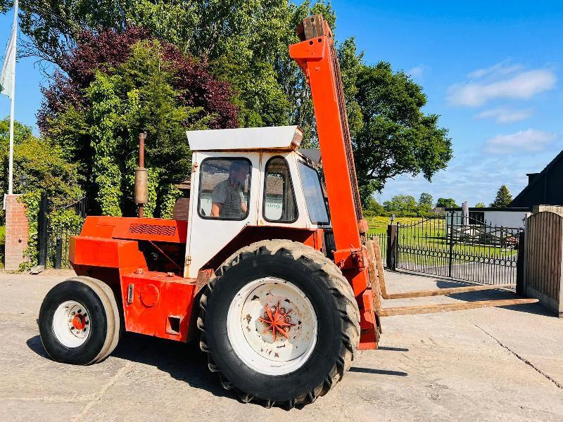 FINLAY F60 ROUGH TERRIAN FORKLIFT C/W TWO STAGE MAST *VIDEO*