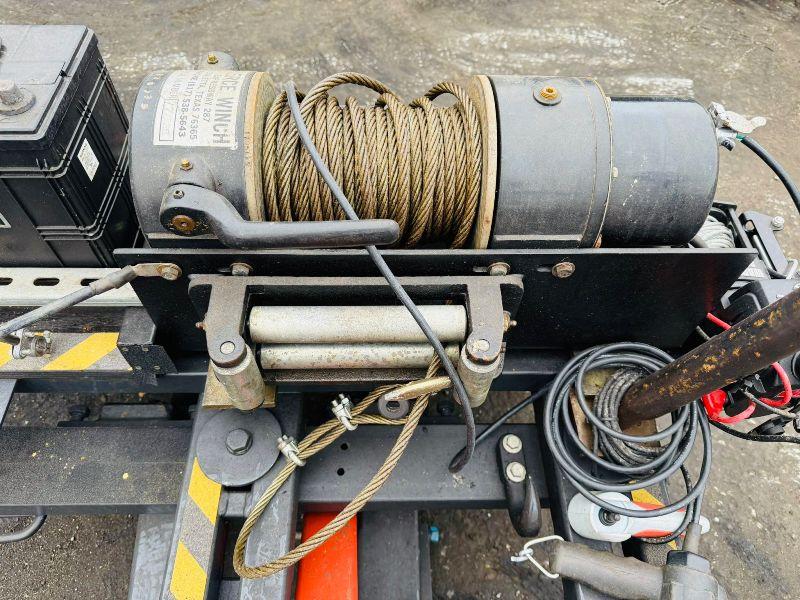 PIERCE WINCH TO SUIT SKIDSTEER*C/W 2 REMOTES*VIDEO*