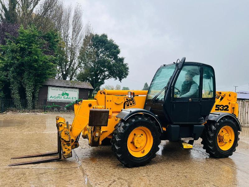 JCB 532-120 4WD TELEHANDLER *12 METERS, 6957 HOURS* C/W PALLET TINES *VIDEO*
