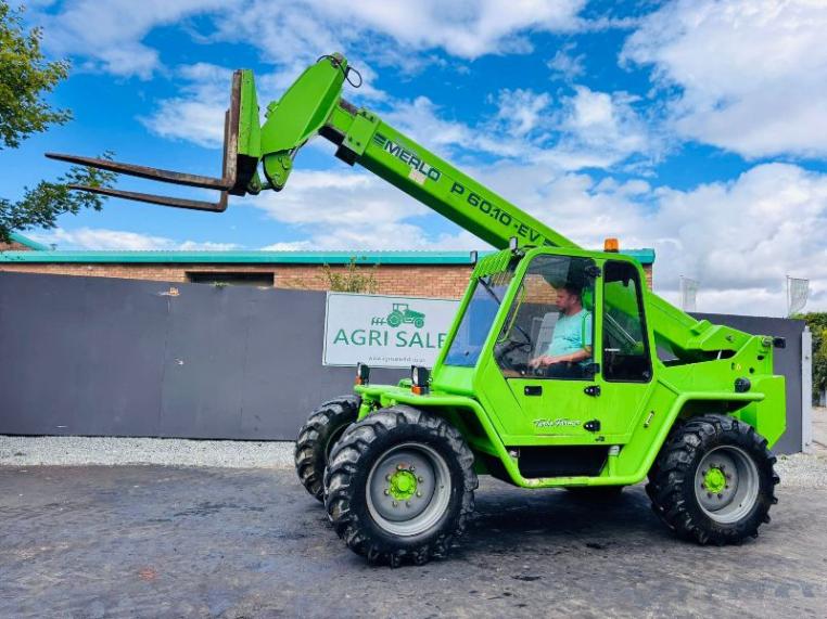 MERLO P60.10 EV TELEHANDLER*C/W PALLET TINES*VIDEO*