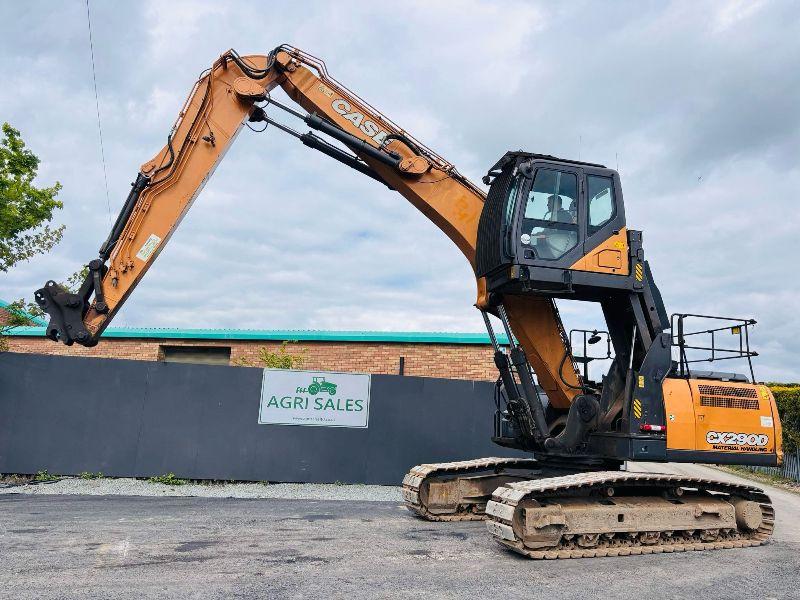 CASE CX290D HIGH RISE CABIN TRACKED EXCAVATOR *YEAR 2017* C/W QUICK HITCH *VIDEO*