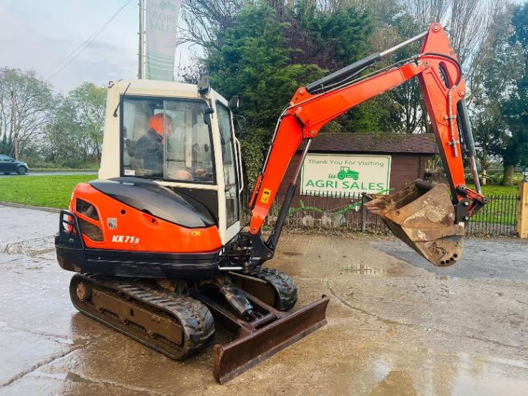 KUBOTA KX71-3 EXCAVATOR *YEAR 2012, 4178 HOURS* C/W 3 X BUCKETS *VIDEO*