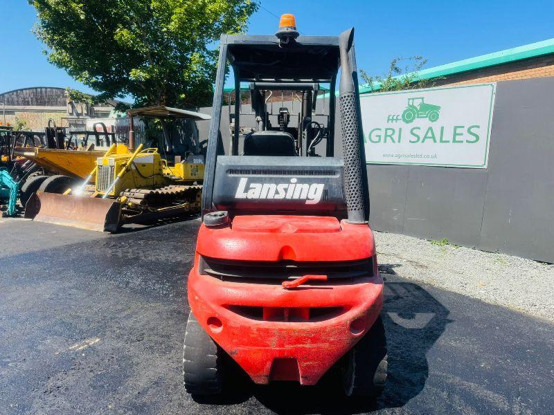 LINDE H25D-03 CONTAINER SPEC FORKLIFT*ONLY 3798 HOURS*VIDEO*