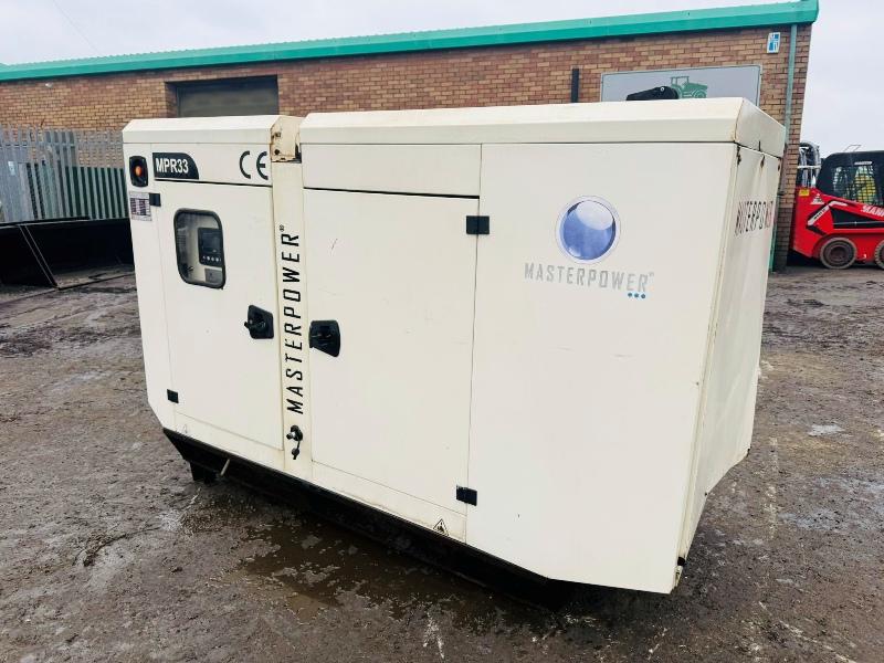 MASTER POWER MPR33 30KVA GENERATOR*YEAR 2019*VIDEO*
