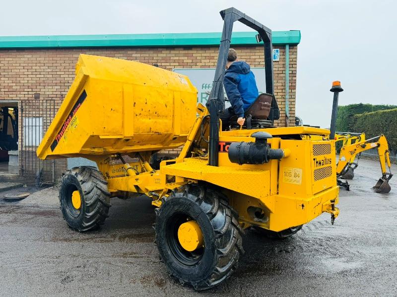 THWAITES 6 TONNE DUMPER*C/W PERKINS ENGINE*VIDEO*