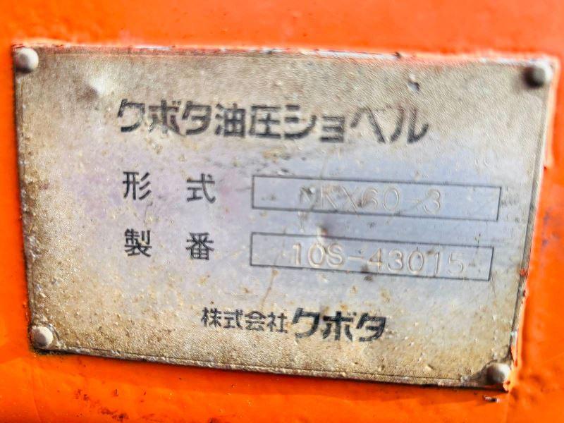 HITACHI EX60-3 TRACKED EXCAVATOR C/W BUCKET & BLADE *VIDEO*
